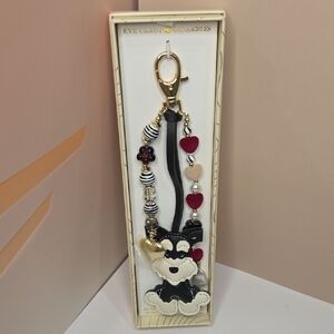 🖤🔹️Eyecandy 🔹️Black & Red Puppy Keychain Charm